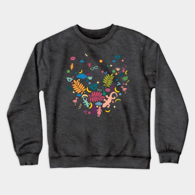 Colorful Paradise Crewneck Sweatshirt by XOOXOO